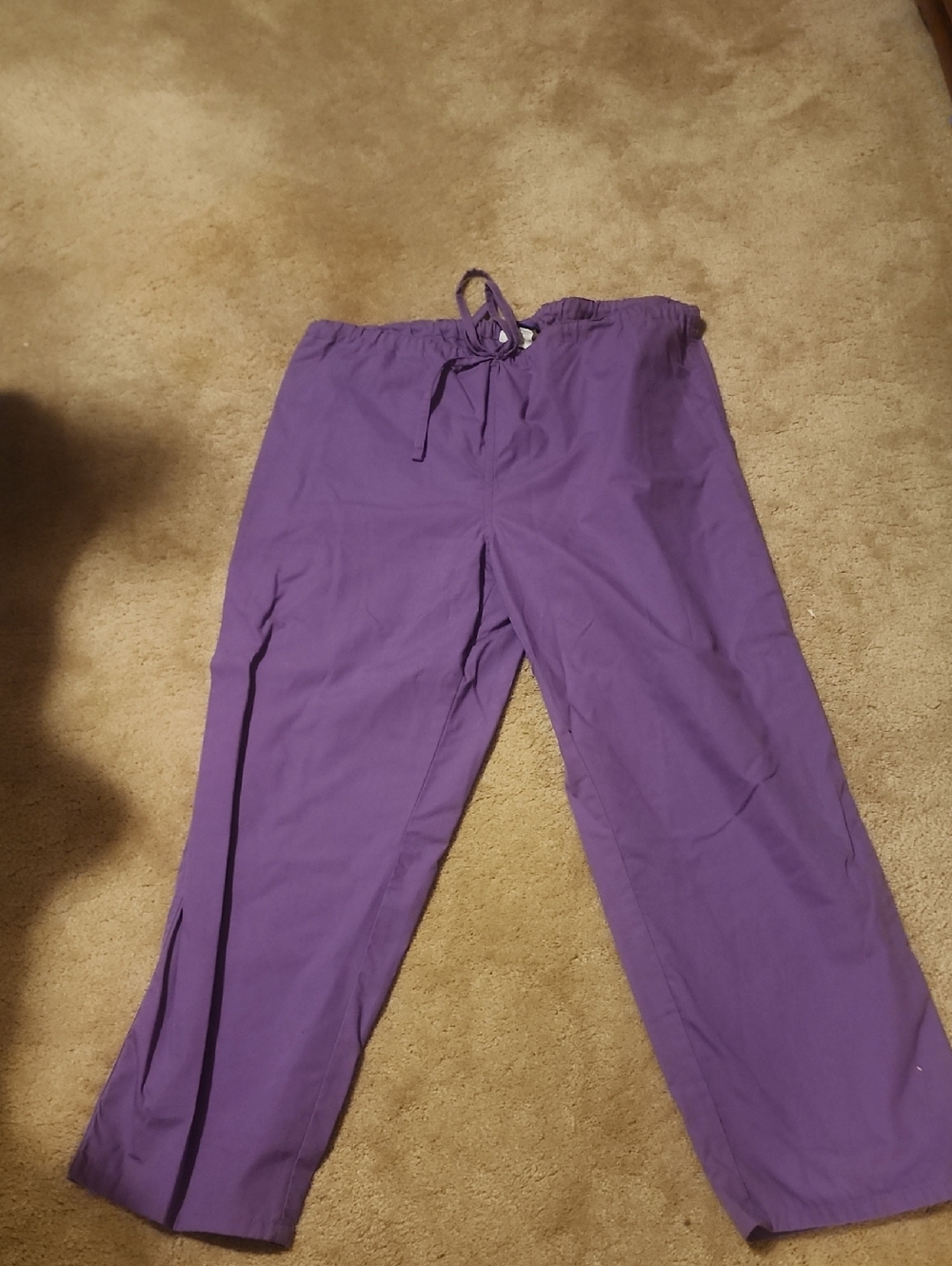 Tafford Purple Drawstring Scrub Pants